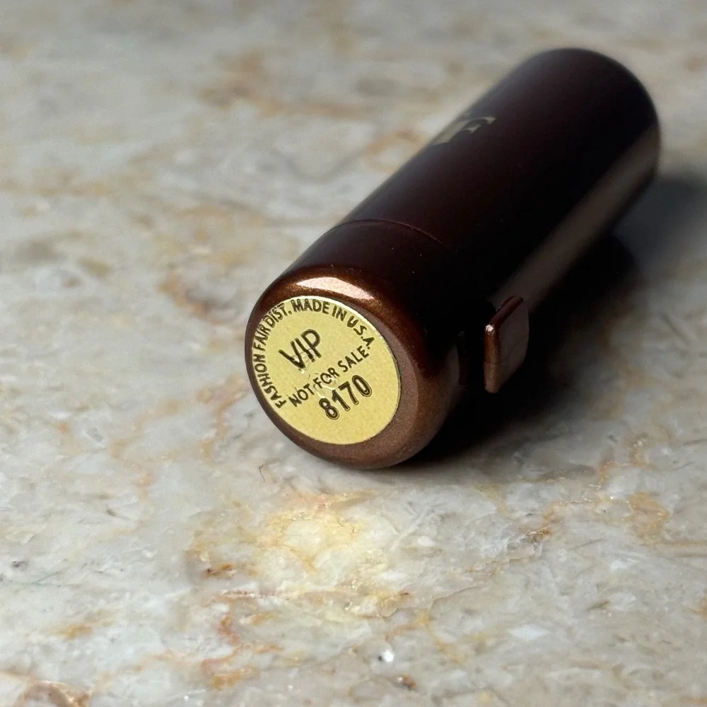 Fashion Fair Lipstick VIP‎ Mini Bronze Brown Shimmer Vintage FF